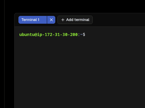 Fast terminal access